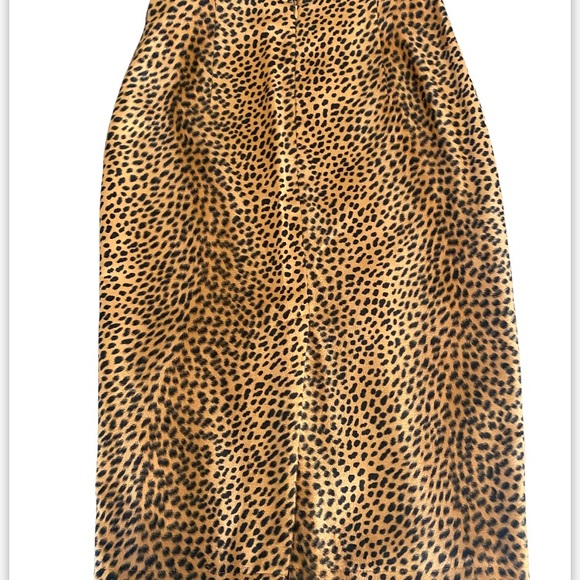 VTG. Moshchino Cheetah Faux Fur Skirt - Picture 4 of 9